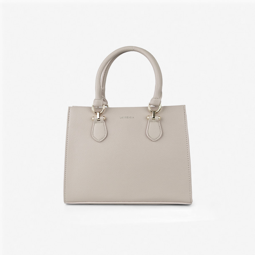 Lawrensia Karina - Tas Handbag Kantor Wanita Hitam & Beige - 8252