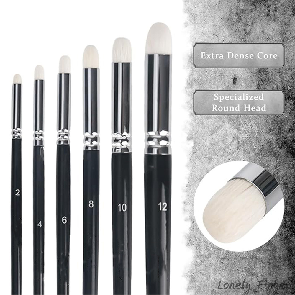 

Dry Brush Mini Detail Brushes Mini Brushes for Miniature Artists Brushes for Model Painting for Miniature Painting,3/6 PCS