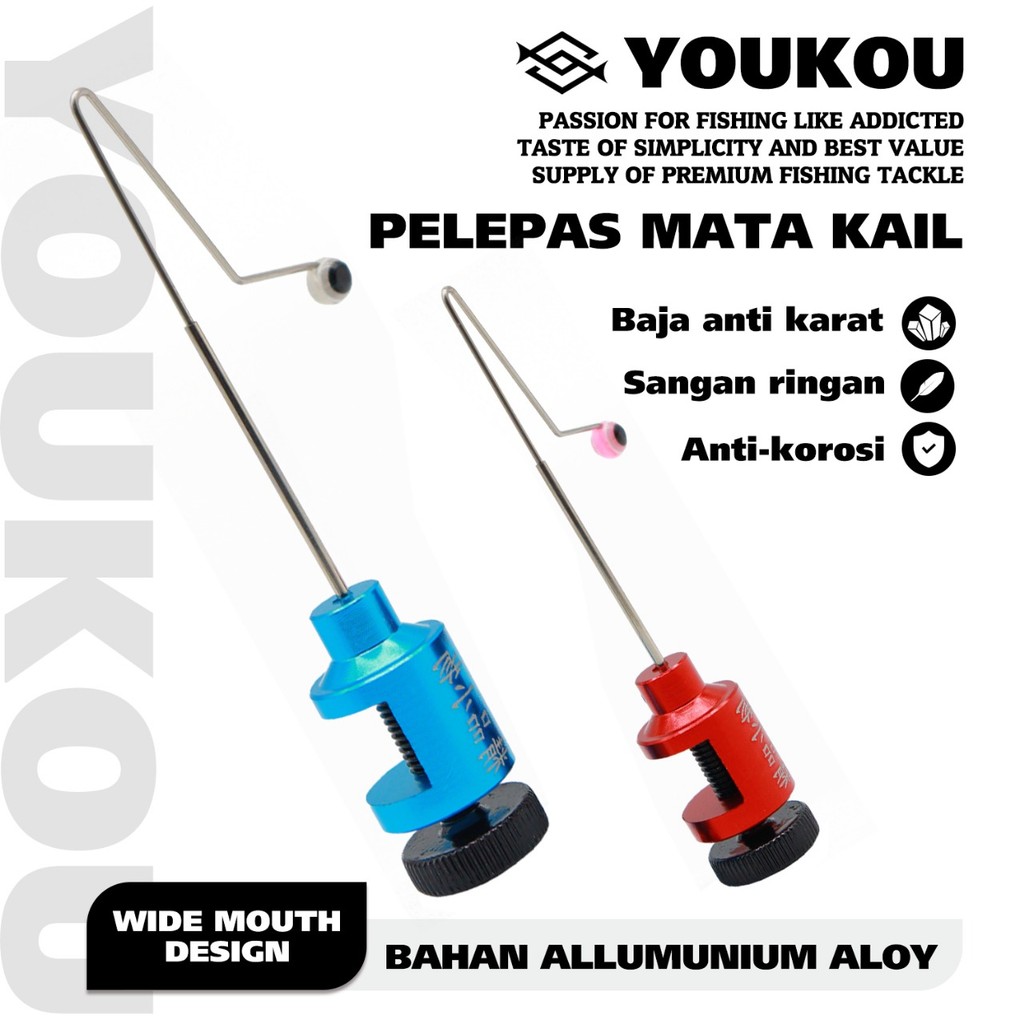 YOUKOU Alat Pelepas Kail Penahan Kail Jarum Pelindung Ikan Pembongkar Cepat Kail Pancing Alat Pelepa