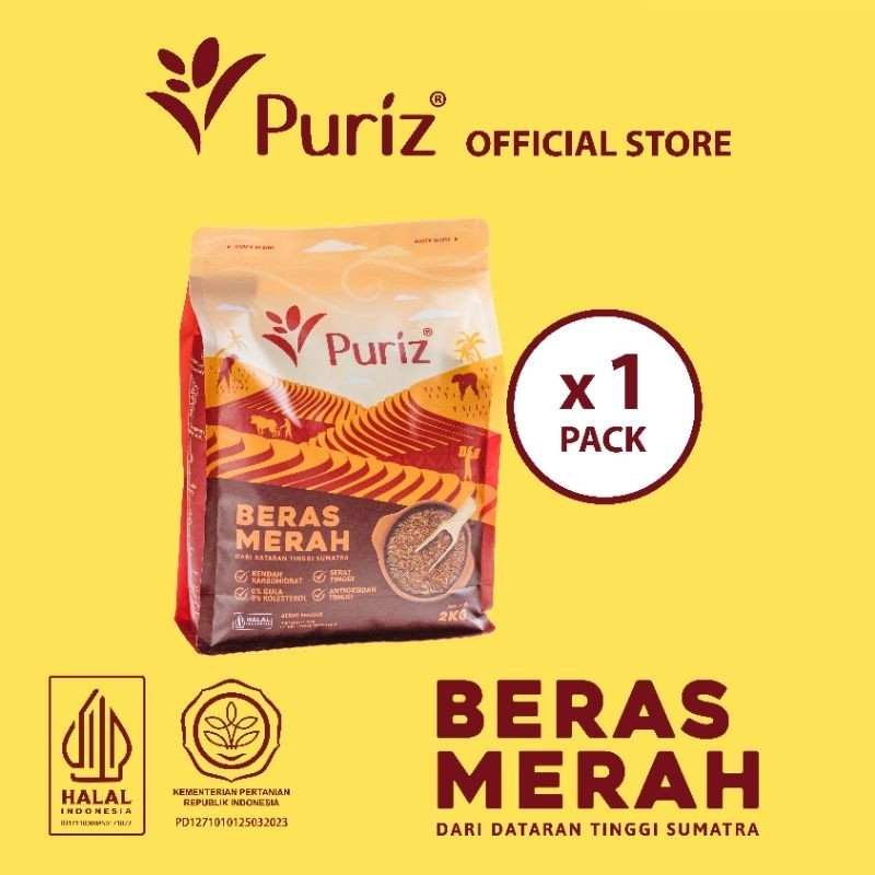 

PURIZ Beras Merah - 2kg x 1 Pack