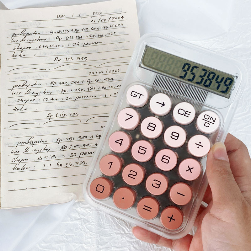 

Kalkulator Gradasi Transparan Unik Mini 10 Digit Tampilan HD Calculator Model Transparan Canty