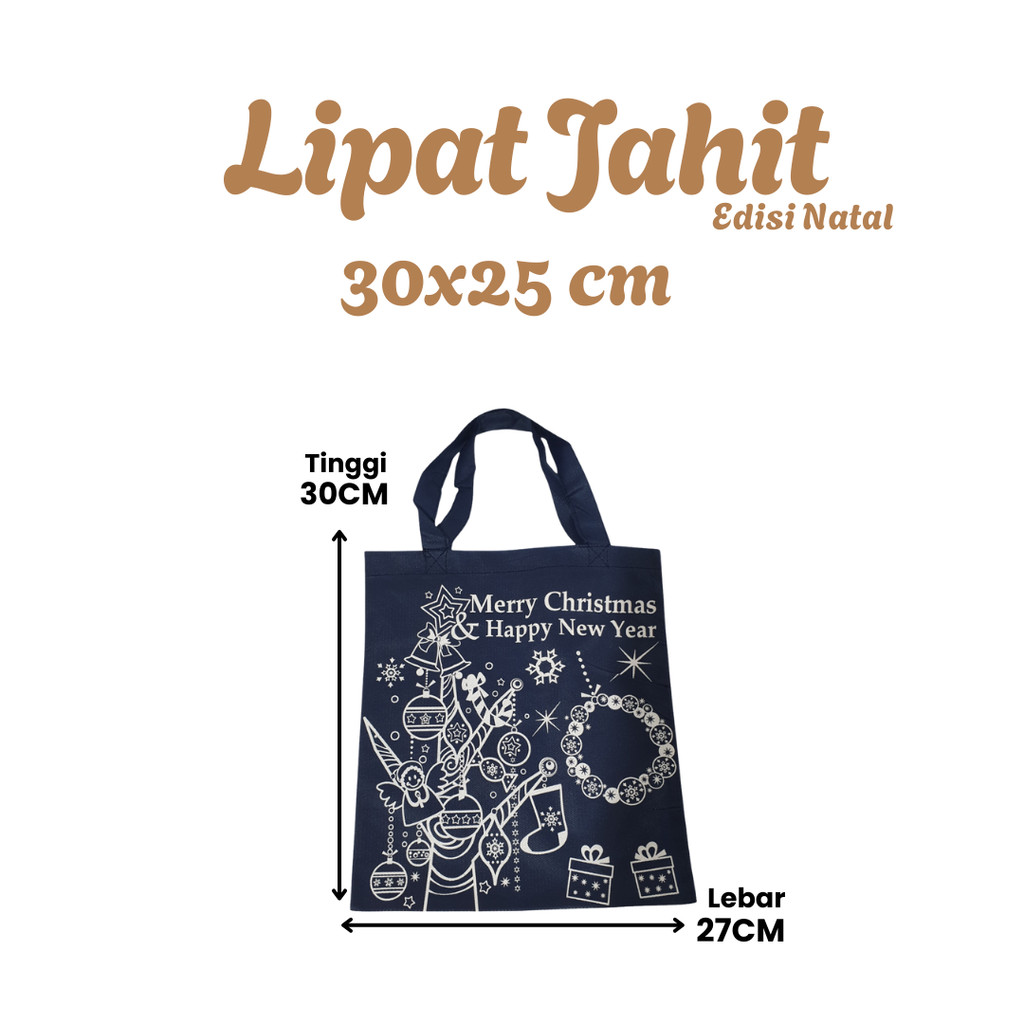 

Tas Spunbond Natal model lipat jahit Tebal, Kapasitas 96