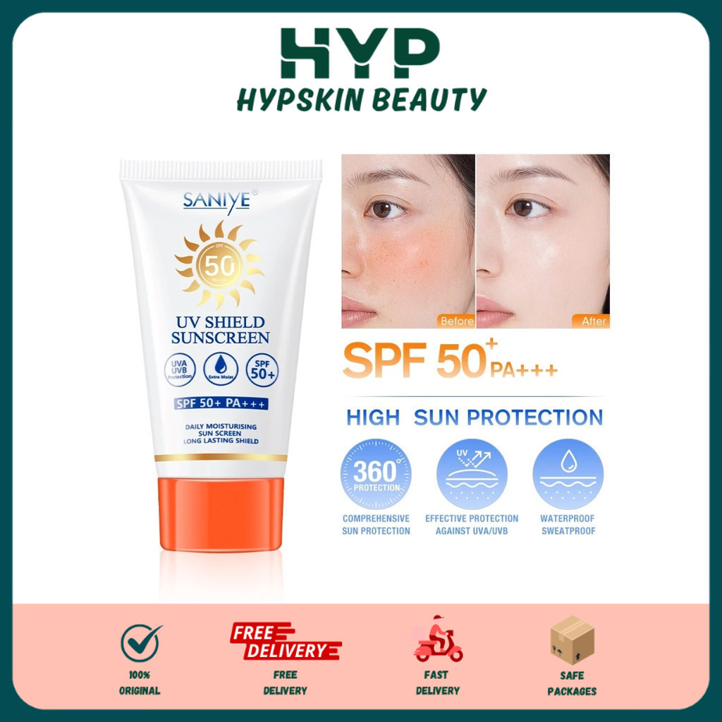 SANIYE Sunscreen SPF 50 PA+++ Professional Sunblock Tabir Surya  R1213