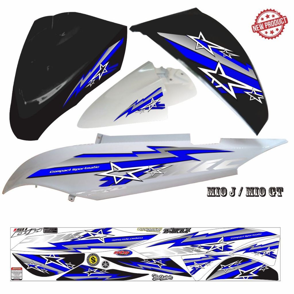 STRIPING KEREN MOTOR MIO J / STIKER MIO GT POLET STICKER LIST