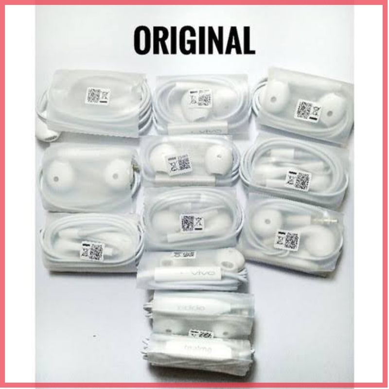 [COD] Headset Earphone ORI copotan Oppo/Vivo/xiomi/Samsung/relme semua hp ccok headset copotan