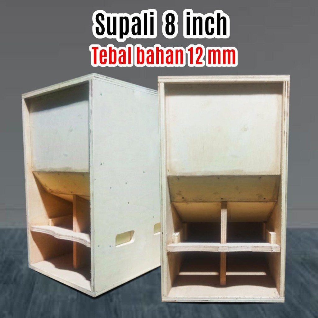 Box Speaker Supali 8 Inch Tebal 12 mm cocok untuk paket miniatur sound siap bunyi 1 set