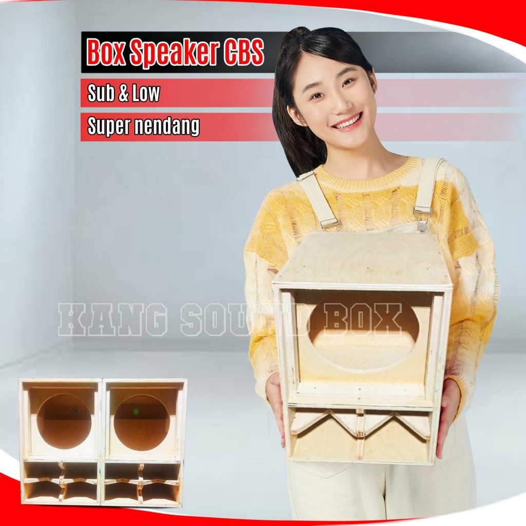 Box Speaker CBS 8 inch Tebal 12 mm bahan pelengkap paket miniatur sound system siap bunyi 1 set