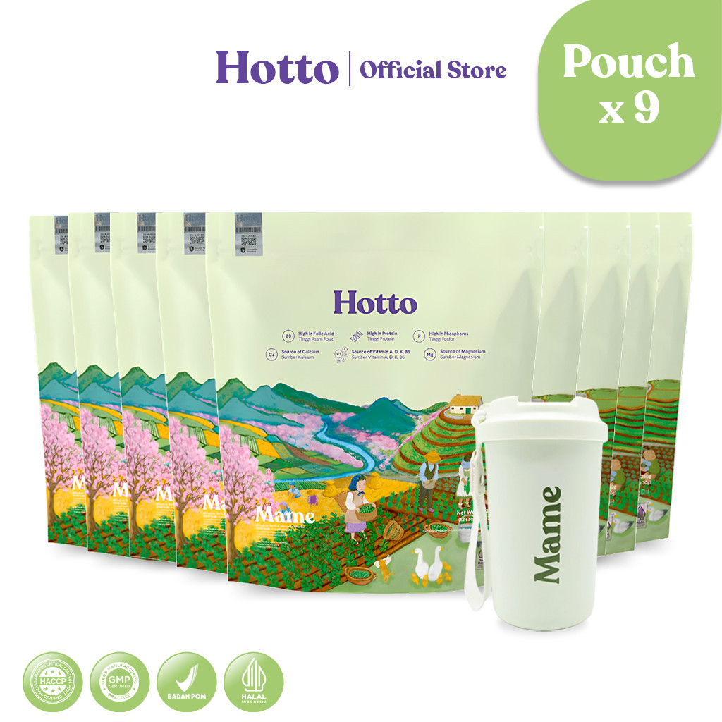 

Hotto Mame Protein Multigrain with EDAMAME 9 Pouch Free Tumbler
