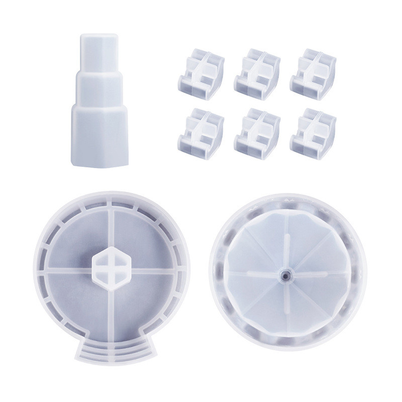 

DIY Crystal Epoxy Resin Mold Carousel Swing Table Ornament Jewelry Pendant Mirror Silicone Mould