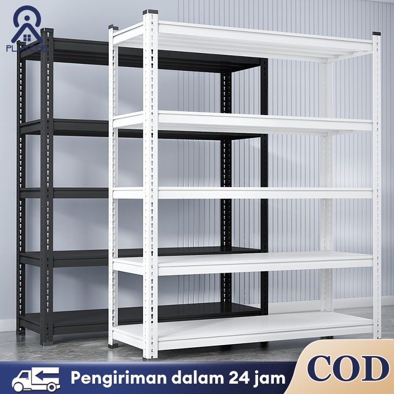 Rak Besi Rak Besi Siku 5 Susun Rak Gudang Serbaguna Rak Besi Siku Lubang Rak Dapur Rak Besi Susun Ra