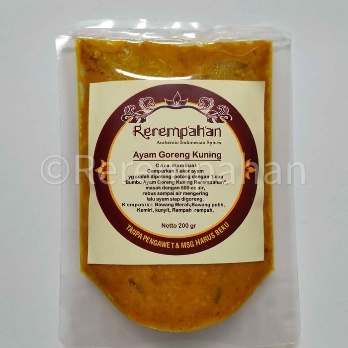 

Qr Mall- Terbaru~[BEST] Rerempahan AYAM GORENG KUNING Bumbu Jadi Instan Siap Pakai