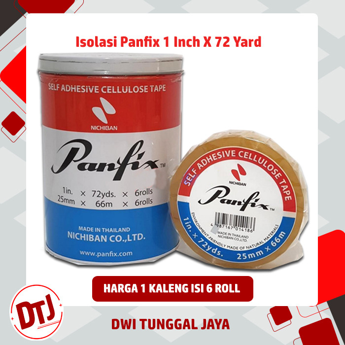 

Isolasi / Selotip Panfix 1 in x 72 Yard