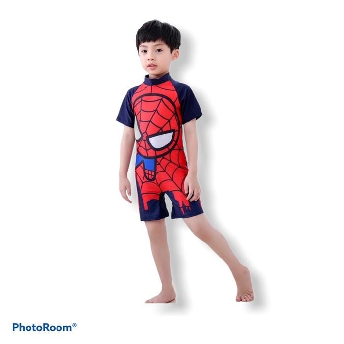 Spiderman Baju Renang Anak Laki Laki Bayi Balita Umur 1 2 3 10 Tahun - S