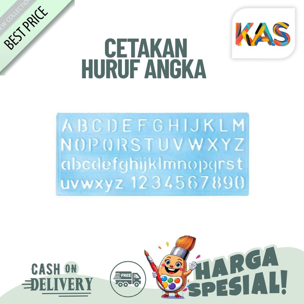 

Penggaris Cetakan Huruf Angka Butterfly HA-270