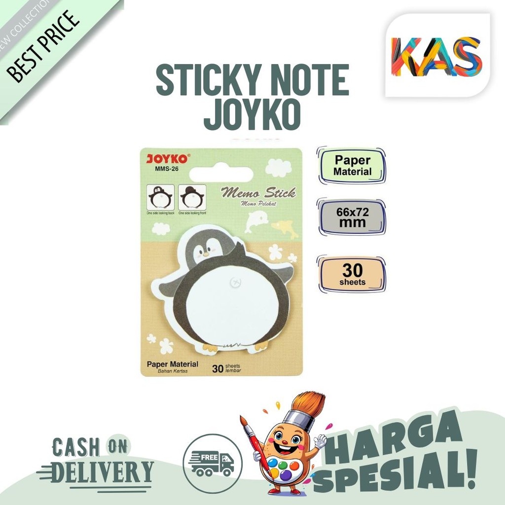 

Sticky Note Joyko Motif Animal MMS 22 – 27 Satuan