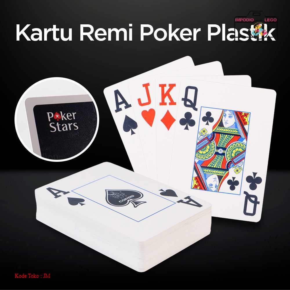 [READY STOK] Poker Stars Kartu Remi Poker Plastik | Produk Unik Berkualitas [IMPODIO LEGO]