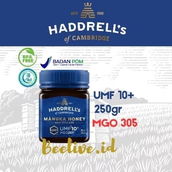

Madu Haddrells Manuka Honey UMF 10+ MGO 263+ 250gr