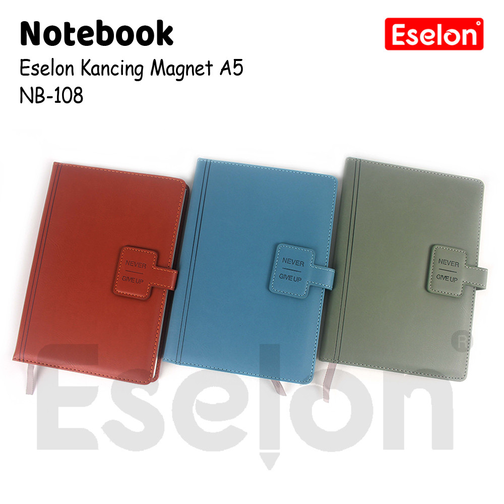

Hard Cover Notebook A5 Kancing Kulit Office NB-108 / Notebook A5 Eselon 100lembar