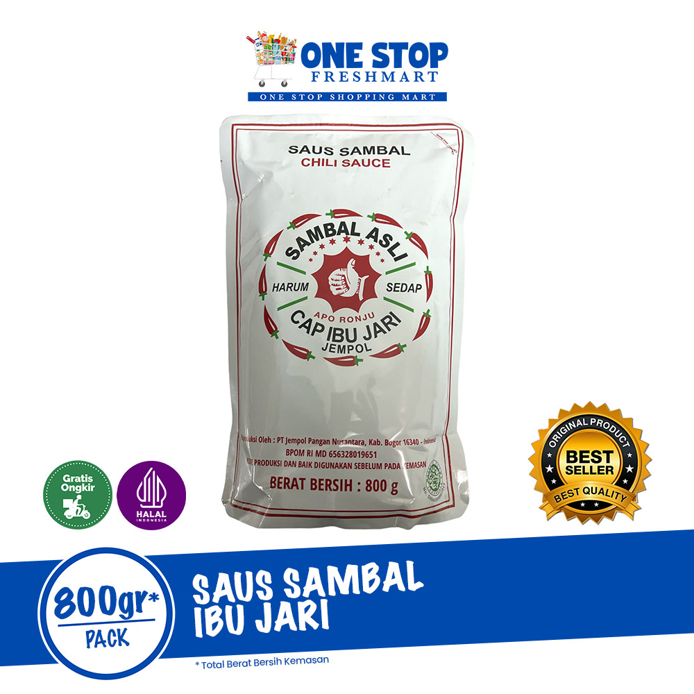 

SAUS SAMBAL CAP IBU JARI 800GR / SAUS JEMPOL REFILL PACK 800GR