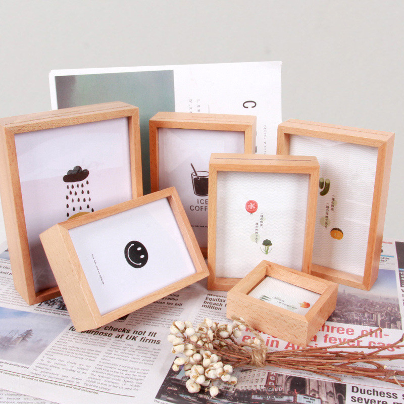 

Creative European Style Simple Photo Studio Photo Frame Wooden Photo Frame Decoration Custom Home Bedroom Living Room Decoration