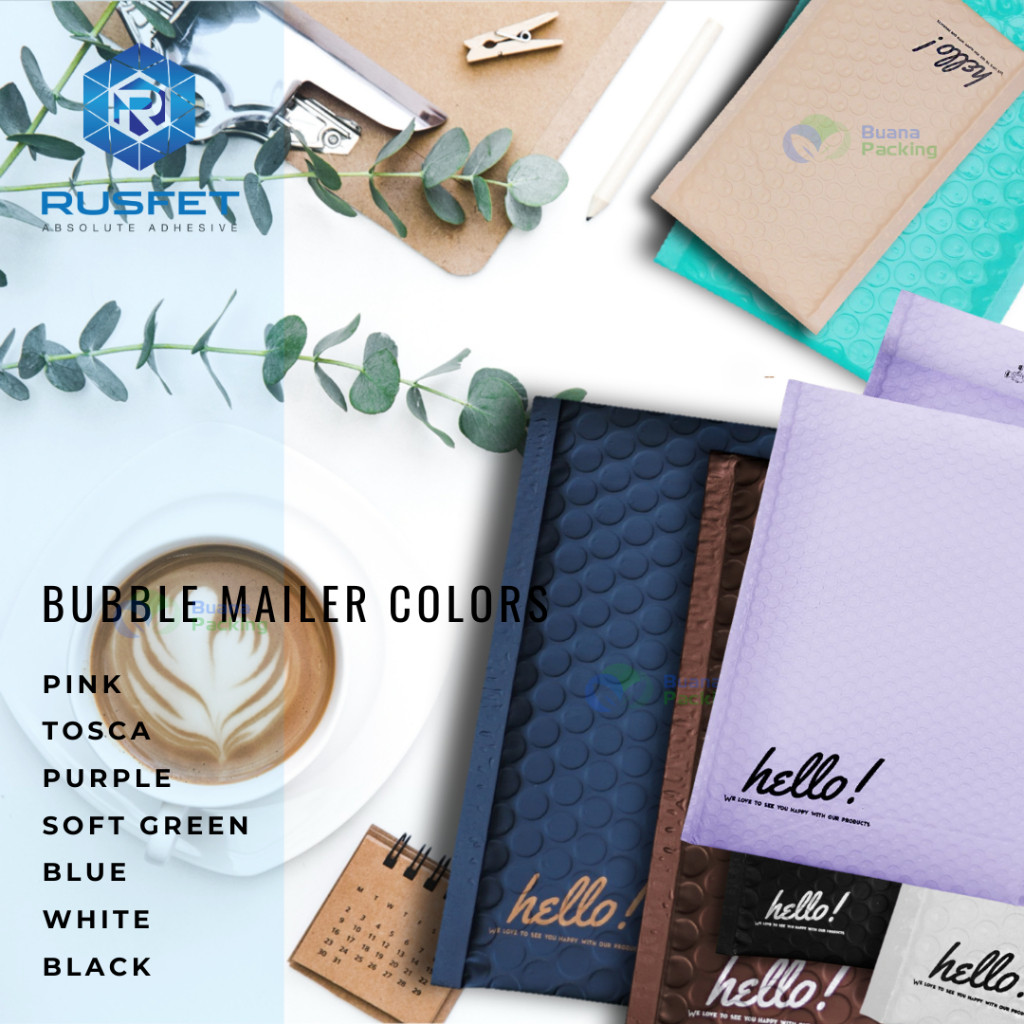 

Amplip Bubble Mailer Rusfet 1 Dus Plastik Warna Cerah