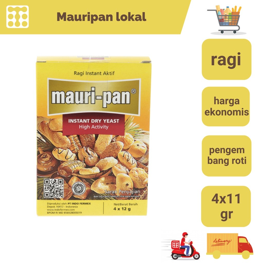 

Mauripan Sachet Lokal 12 Gr / Mauripan Bungkus Kecil (1 sachet)