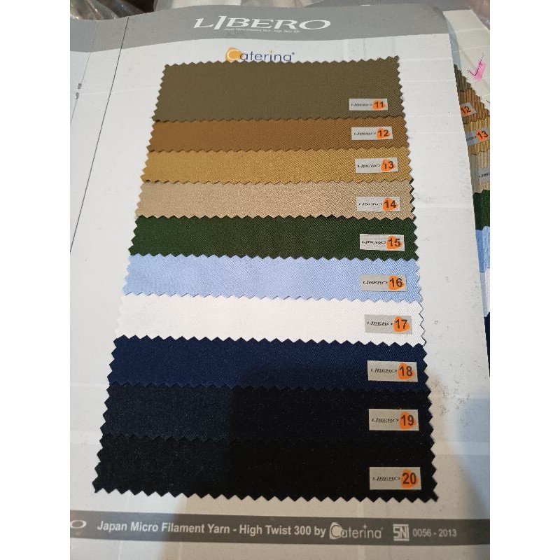 kain Caterina LIBERO by belini,bahan seragam setelan dinas