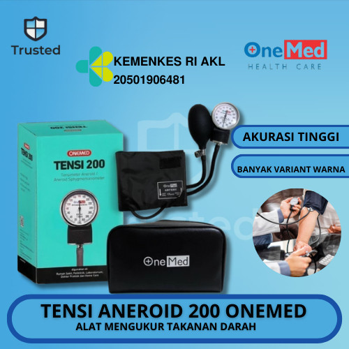 Tensimeter Onemed Alat Ukur Tekanan Darah Tensi Aneroid 200 OneMed