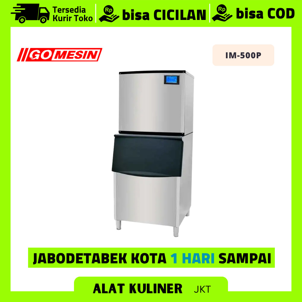 Mesin Es Batu Kristal Gomesin IM-500P Mesin Pembuat Es Batu Kristal Otomatis Ice Maker Cube