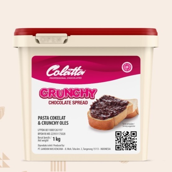 

Chocolate Crunchy Colatta / Selai Coklat Crunchy Colatta - 1Kg