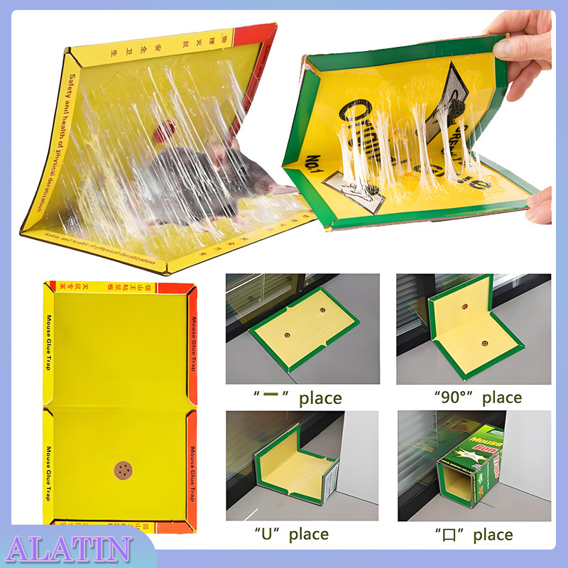 Super Lengket Glue Board Mouse Rat Trap / Mouse Trap Glue / Papan Buku Tikus Hama / Lem Tikus Jebaka