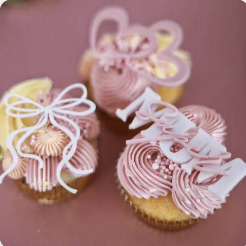 Tag Mother's Day Akrilik Bunga / Topper Tag Edisi Mothers Day Rose / Topper Akrilik Pita