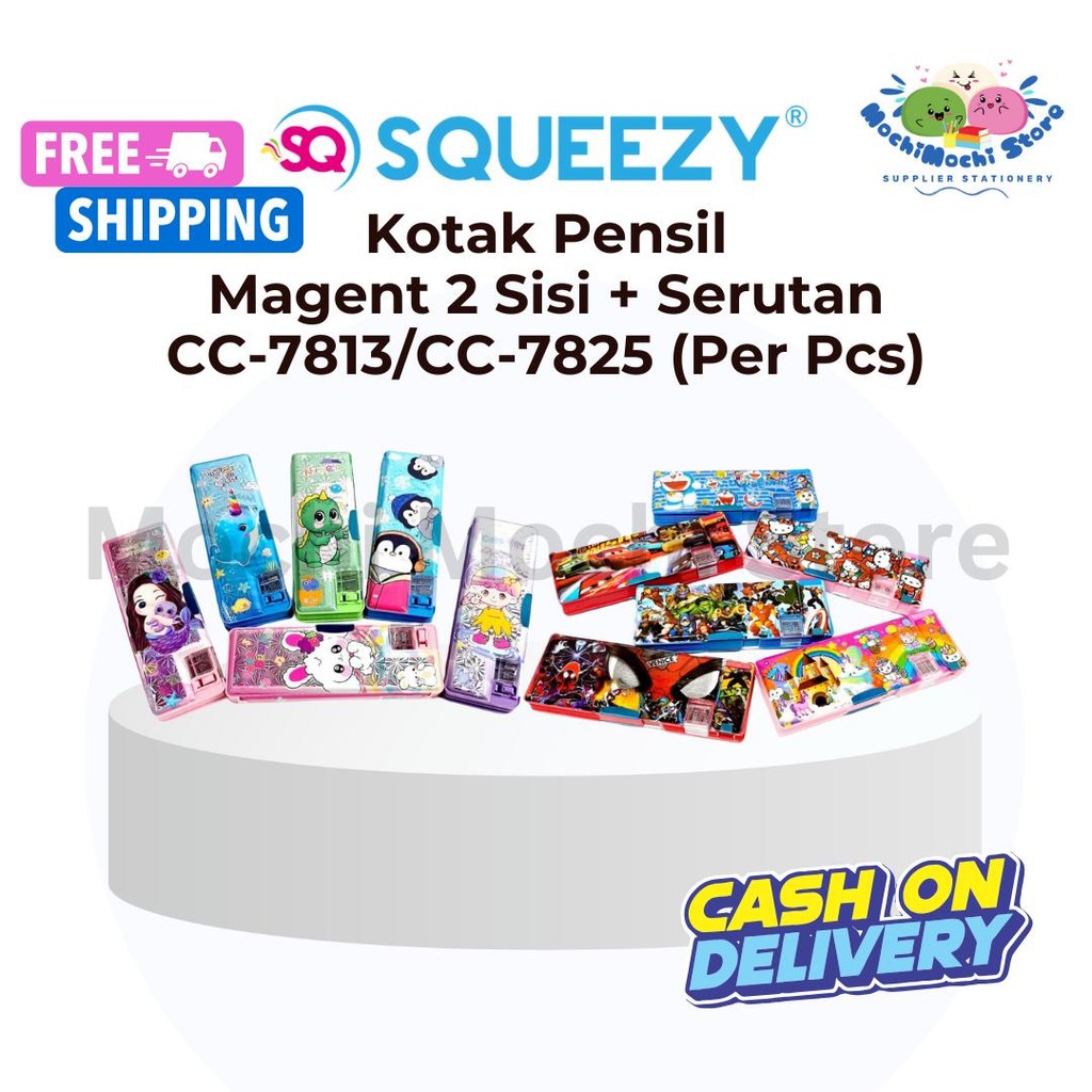 

Kotak Pensil Magnet 2 Sisi + Serutan CC-7813 / CC-7825 | Kotak Pensil Plus Serutan | Tempat Pensil | Tempat Pensil Magnet | CC-7813