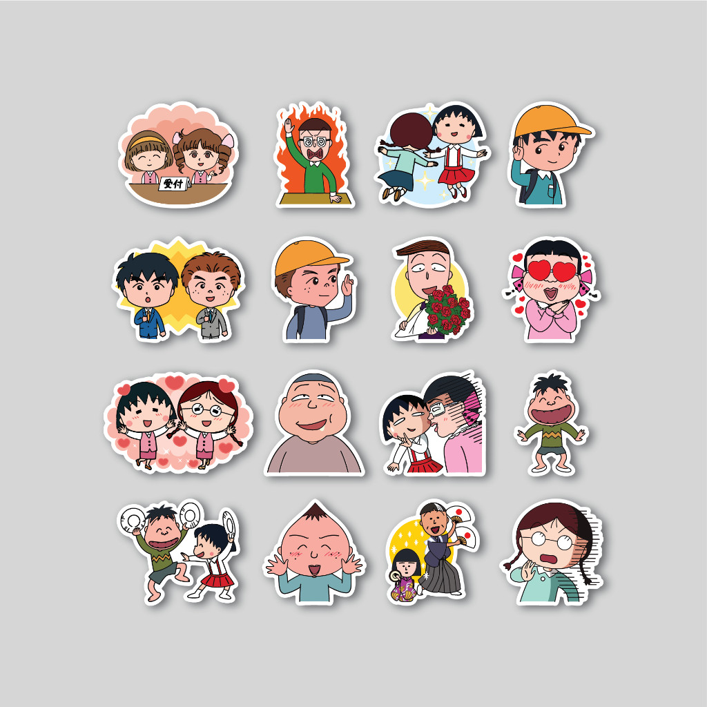 

Stiker Pack Chibi Maruko Chan & Friends | Sticker Tumblr | Stiker Laptop Koper Helm