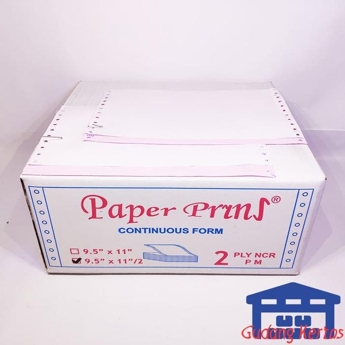 

TERLARIS! CONTINUOUS FORM 91/2 X 11/2 2PLY PAPERPRYNS (BAGI 2)