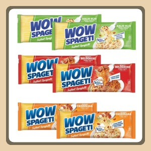 

Paket 4 Pasta Wow Spageti Aglio Olio Carbonara Bolognese