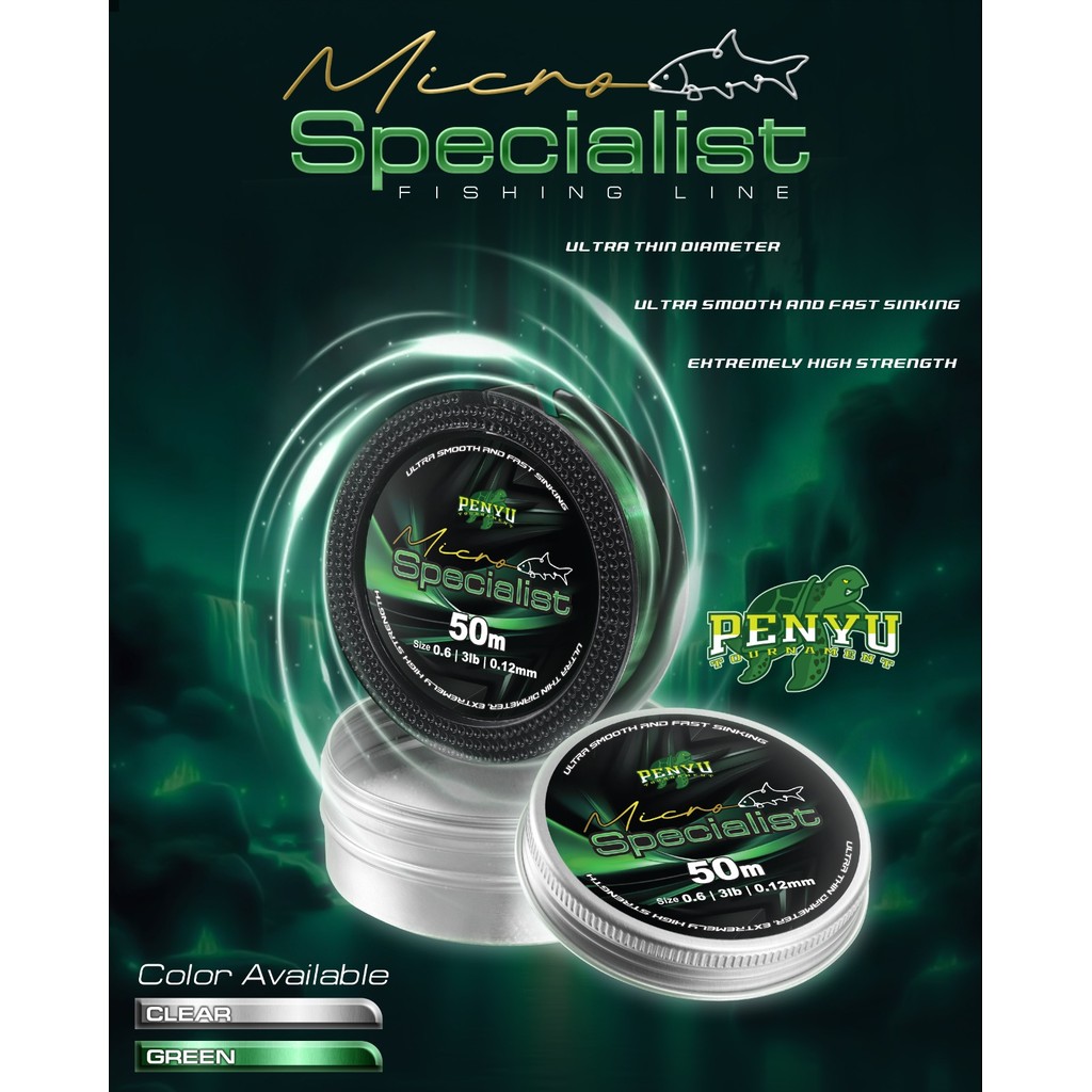 Penyu - Senar Penyu Micro Specialist 50M - Senar Pancing