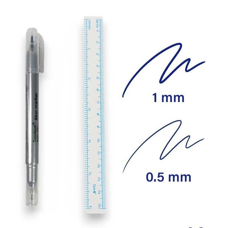 

BISA COD - YUCHRYSHPTondaus Medical Skin Marker Double Head Tip Spidol Kulit Operasi - TD01