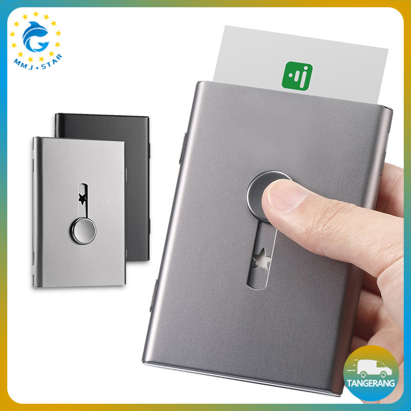 

Visiting Card Case Aluminium Kotak Kartu Nama Tipe Slide Dengan Mekanisme Geser Halus