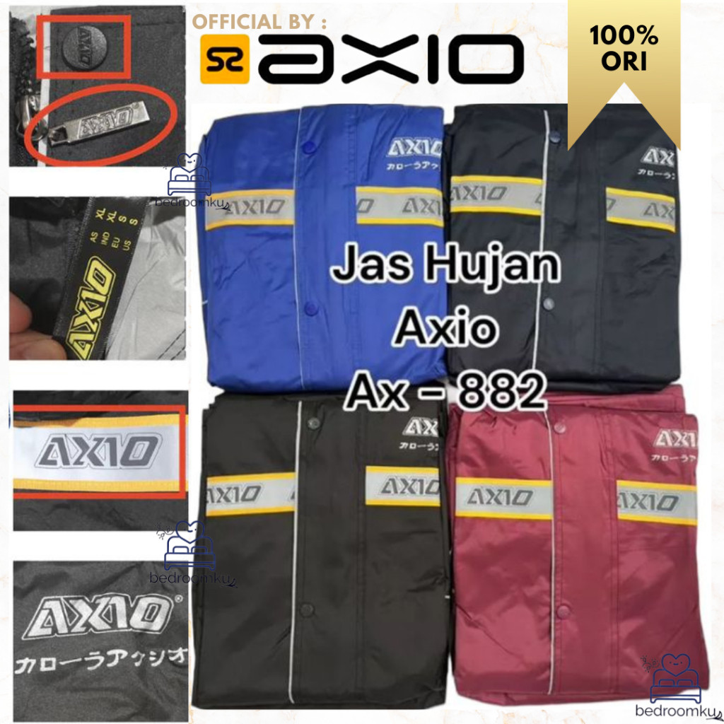 Axio Jas Hujan Ax-882 Raincoat Mantel Axio Dewasa Original Pria Wanita