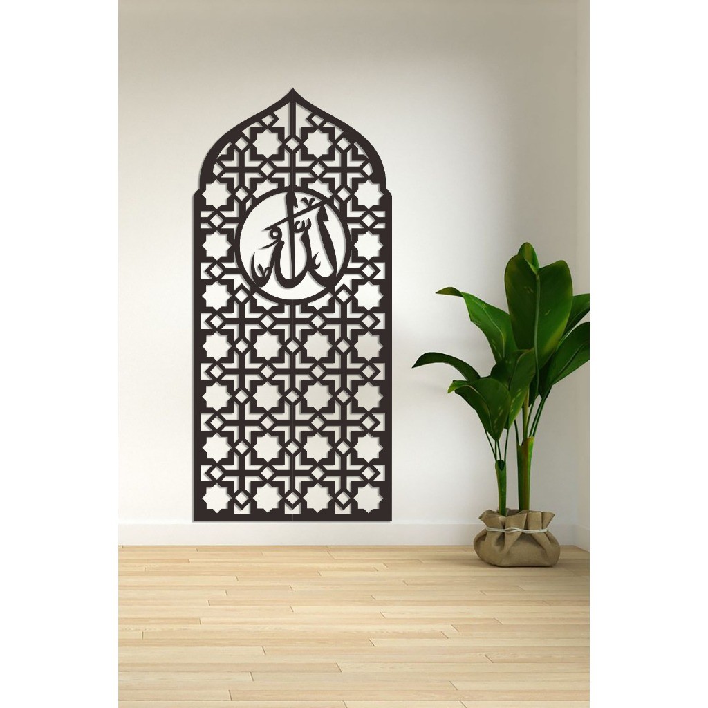 mihrab mushola rumah minimalis dekorasi dinding kaligrafi mihrab mini 01