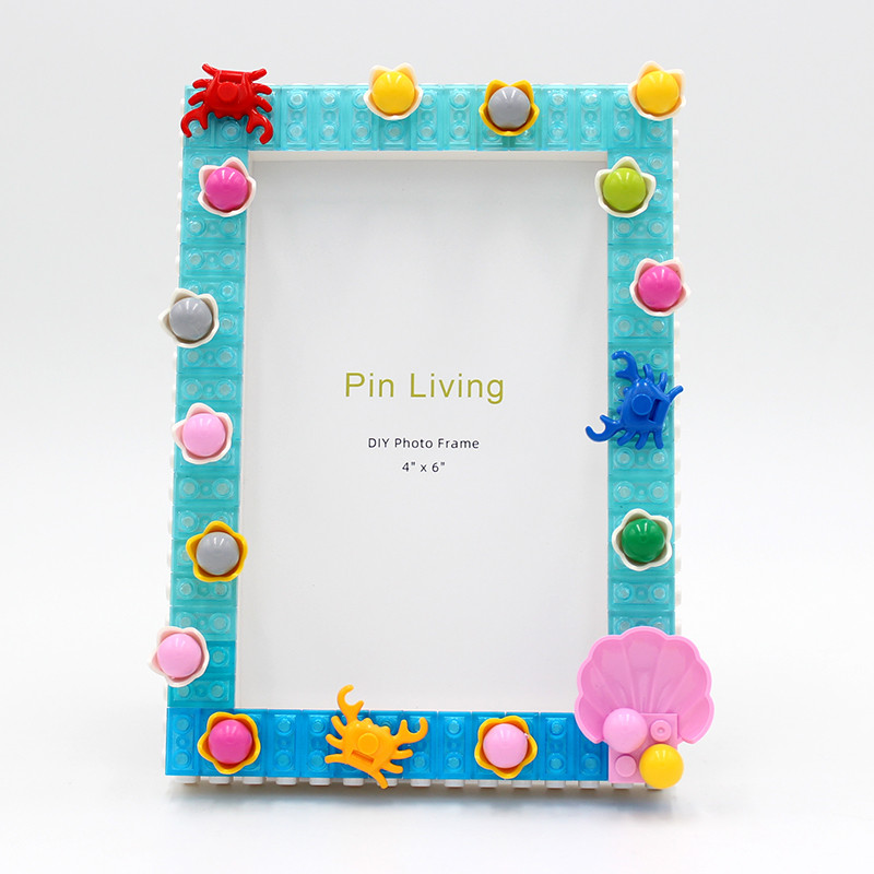

Pinliving Ocean Series Shell Baby DIY Building Blocks Simple Photo Frame Set Kindergarten Handmade Activities Modern