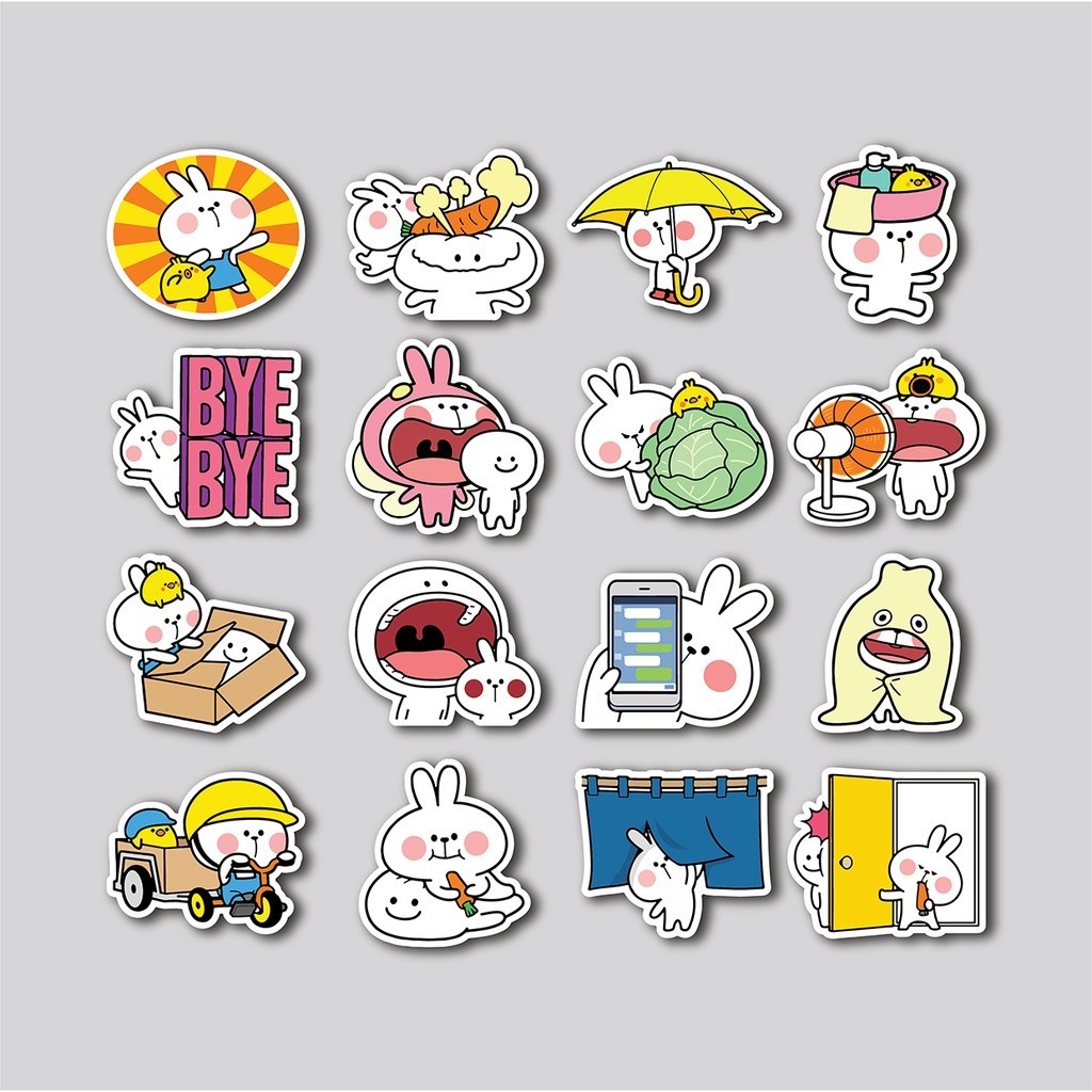 

Sticker Pack Spoiled Rabbit | Sticker Tumblr | Stiker Laptop Koper Helm