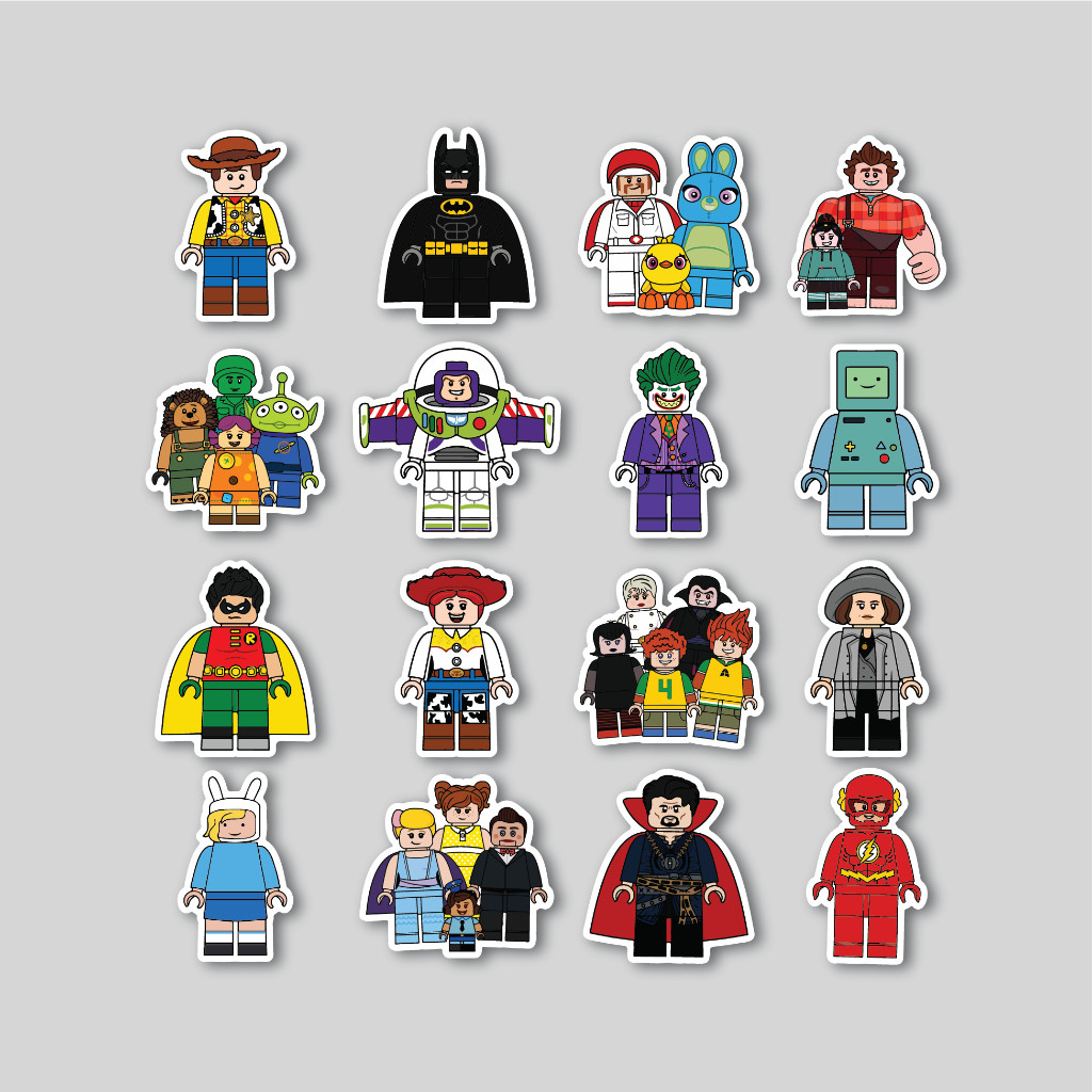 

Sticker Pack Lego Character | Sticker Tumblr | Stiker Laptop Koper Helm