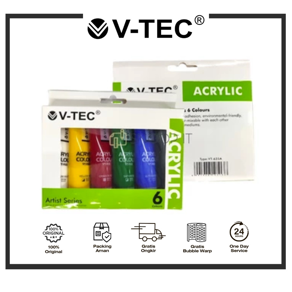 

V-TEC ACRYLIC VT 675A / 75 ML ISI 6 WARNA