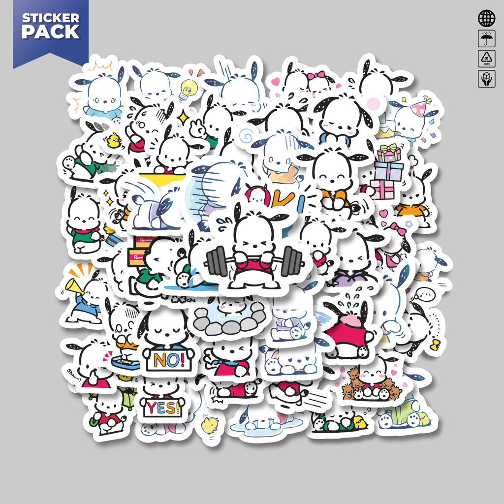 

[100PCS]Stiker Pack Stiker Kartun Pochacco Versi 1 Aesthetic Vinyl Anti Air Dekorasi Sticker Laptop Buku Journal Koper Helm Casing HP Gitar Helm Skateboard