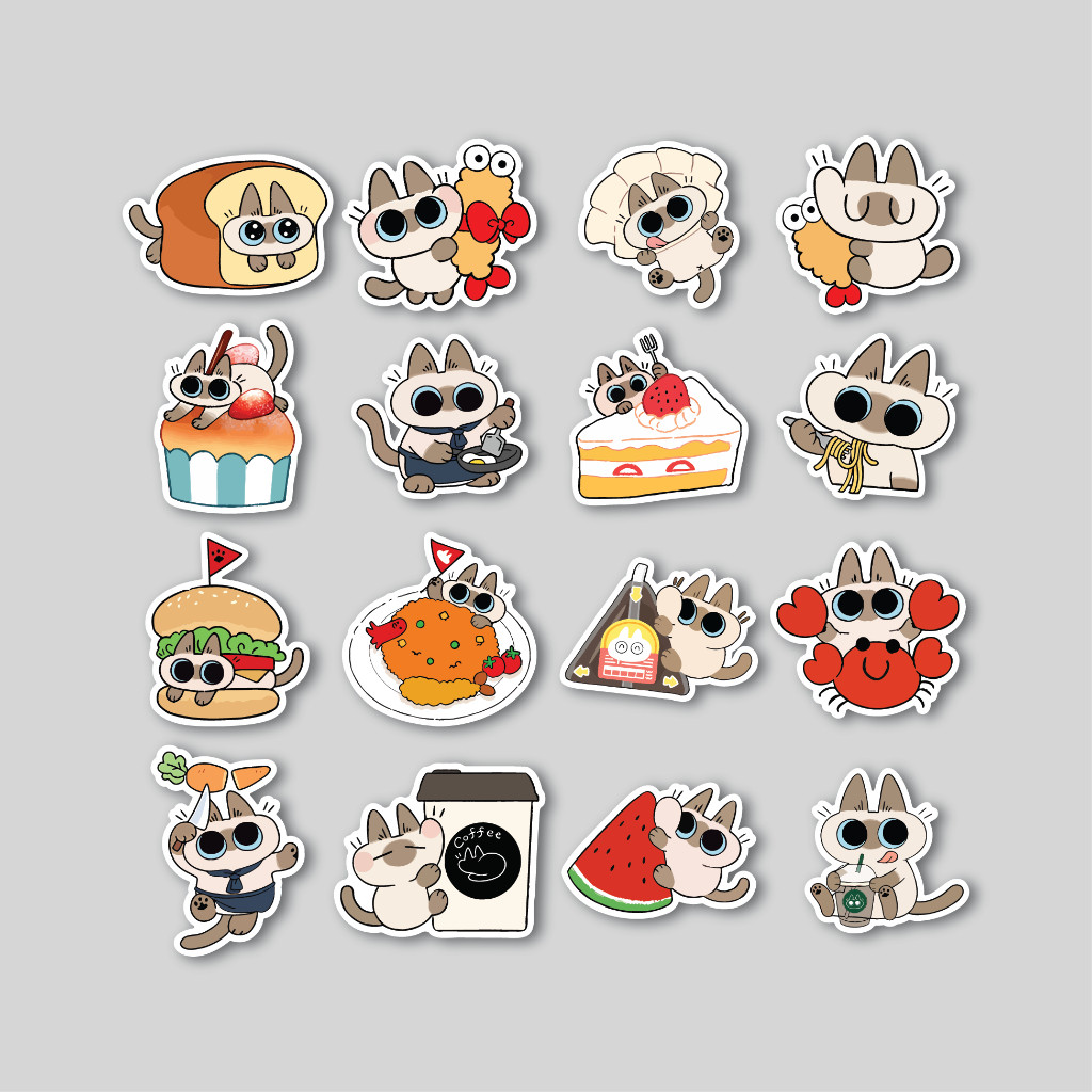 

Sticker Pack Azukisan's Dinner Today | Sticker Tumblr | Stiker Laptop Koper Helm