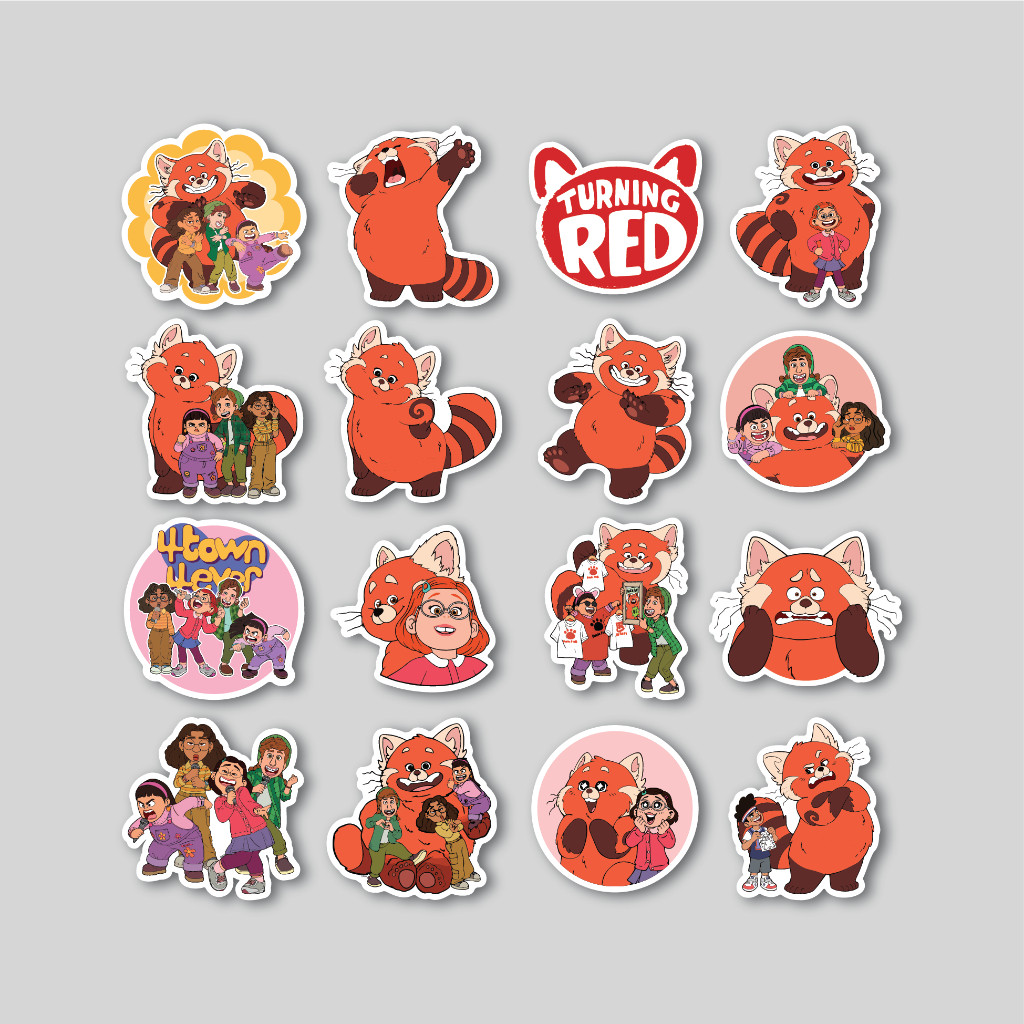 

Sticker Pack Turning Red | Sticker Tumblr | Stiker Laptop Koper Helm
