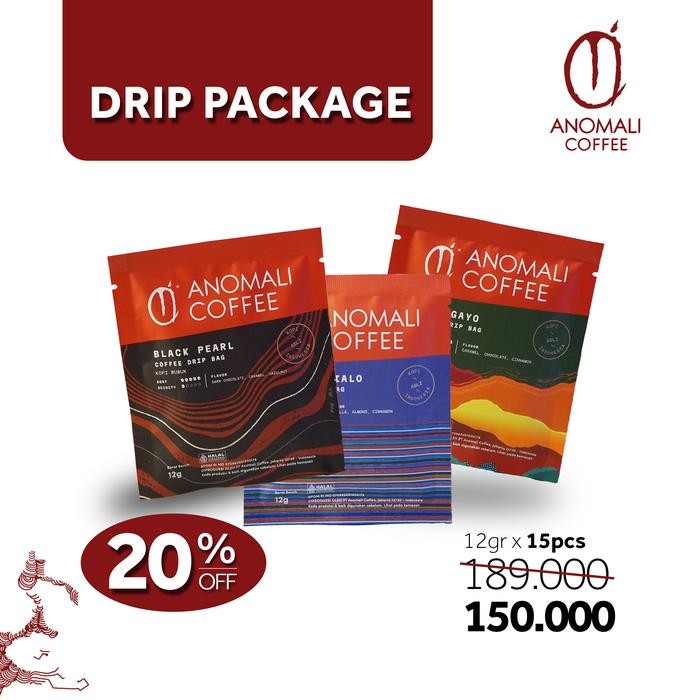 

[[PROMO]] ANOMALI COFFEE PAKET Coffee Drip - 15 Pcs