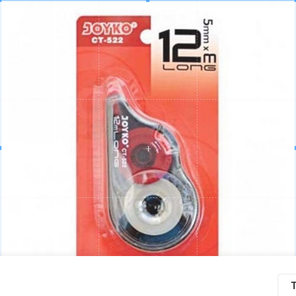 

( 1 PACK ) Tip Ex Correction Tape Tip-Ex Kertas Roll Joyko CT-522 5mm x 12m 1 PACK ISI 12 BIJI